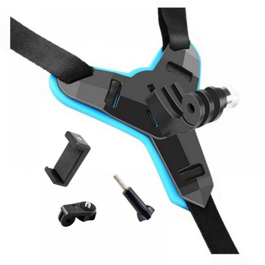 Helmet Chin Mount and Mobile Holder For Smartphone & Action Camera