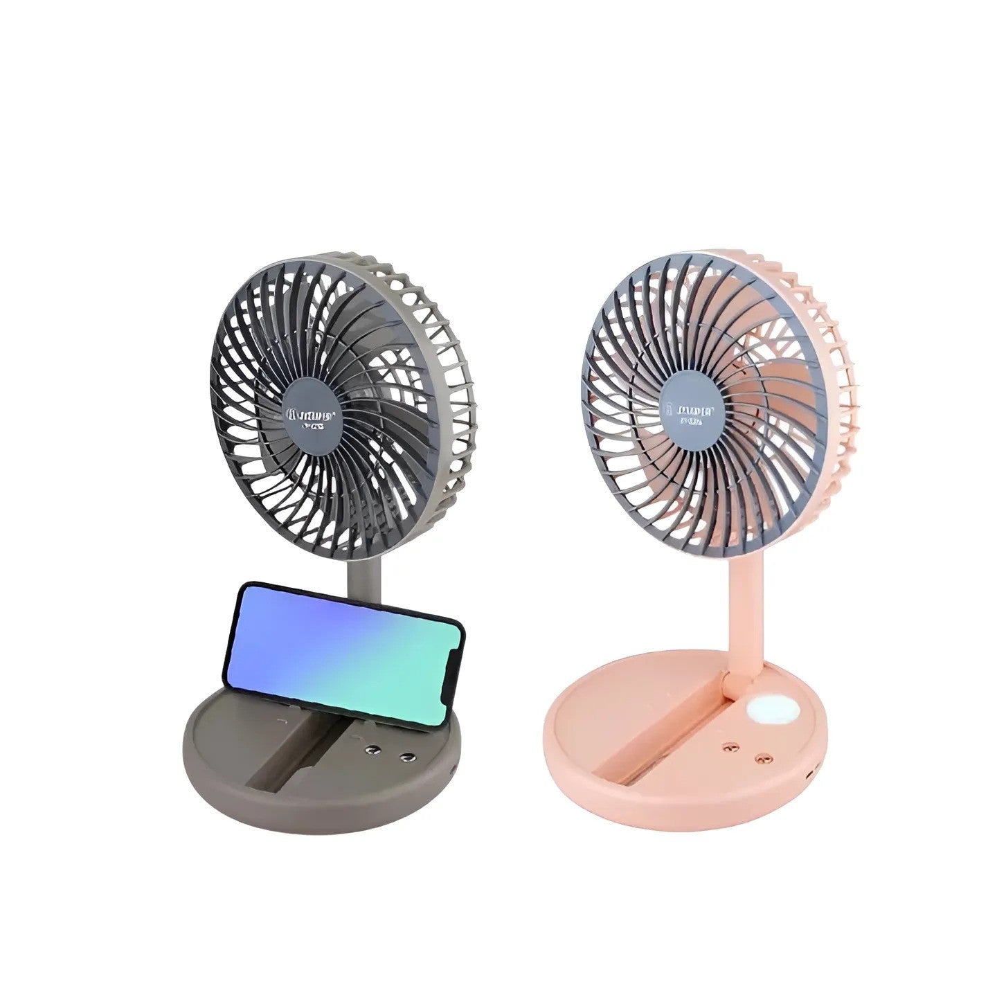 JYSUPER JY-2215 Folding Rechargeable Fan With LED Light